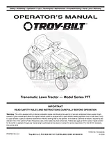 Troy-Bilt 77T Manual Do Utilizador