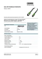 Phoenix Contact Sensor/Actuator cable SAC-4P-M12MS/0,6-PUR/M 8FS 1693076 1693076 Data Sheet