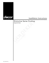Dacor DCT365 Справочник Пользователя