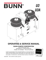 Bunn U3 Manual Do Utilizador
