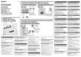 Sony STR-DG300 Quick Setup Guide