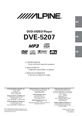 Alpine DVE-5207 Руководство Пользователя