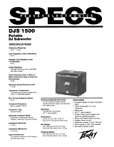 Peavey DJS 1500 Fascicule