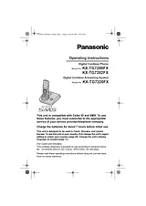 Panasonic kx-tg7220fx Справочник Пользователя