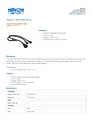 Tripp Lite Heavy-Duty Power Splitter Y Cable, 15A, 14AWG (IEC-320-C20 to 2x IEC-320-C13), 2-ft. P032-002-2C13 Fascicule