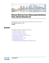 Cisco Cisco Internet Streamer Application Notas de publicación
