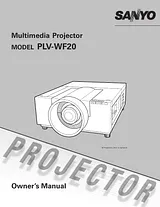 Sanyo PLV-WF20 Manual Do Utilizador