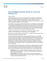 Cisco Cisco Broadband Access Center for Cable 4.1 データシート