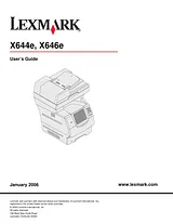 Lexmark X646e Справочник Пользователя