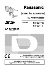 Panasonic sv-sd770v Operating Guide