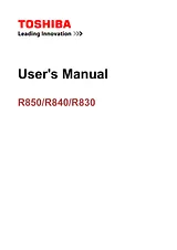 Toshiba R850 Manual De Usuario