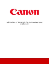 Canon XA20 Справочник Пользователя