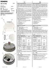 Siemens Smoke detector network-compatible 5TC1296 mains-powered 5TC1296 User Manual