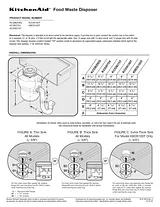 KitchenAid KCDS100T Dimensional Illustrations