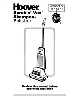 Hoover Shampoo-Polisher Manual Do Utilizador
