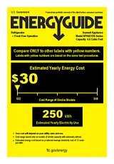 Summit SPR627OSX Energy Guide