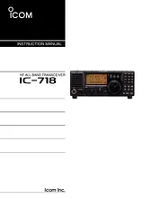 ICOM IC-718 지침 매뉴얼