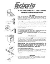 Grizzly Tool Storage Leaflet