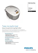 Philips Sensor Touch Rice Cooker HD3075/03 HD3075/03 Merkblatt