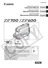 Canon ZR600 用户手册