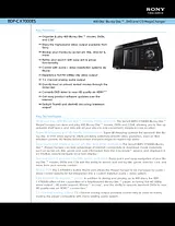 Sony bdp-cx7000es Guia De Especificaciones