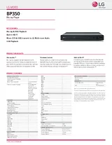 LG BP350 Specification Sheet