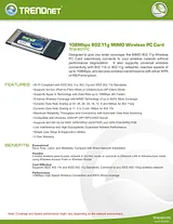 Trendnet TEW-601PC Leaflet