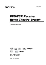 Sony DAV-D150G Manual Do Utilizador