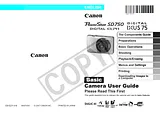 Canon PowerShot SD750 Betriebsanweisung
