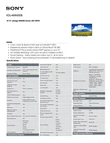 Sony KDL48W600B Manual Do Proprietário