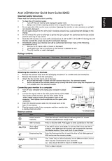 Acer H235H Anleitung Für Quick Setup