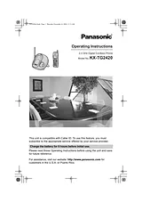 Panasonic KX-TG2420 사용자 설명서