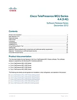 Cisco Cisco TelePresence MCU 4510 Release Notes
