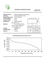 Conrad Energy LR44 1.5V Alkaline Button Cell x2 pc(s) 650455 Data Sheet