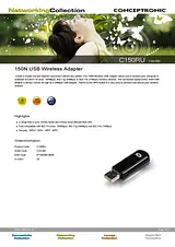 Conceptronic 150N USB Wireless Adapter C04-080 Листовка