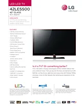 LG 42LE5500 产品宣传页