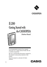 Casio E-200 ユーザーズマニュアル
