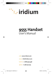 Iridium Satellite LLC 9555 Справочник Пользователя