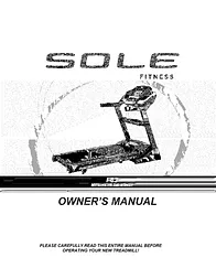 SOLE F63 Owner's Manual