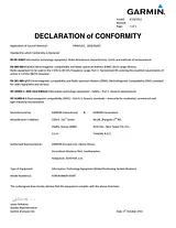 Garmin Forerunner 920XT Декларация Соответствия
