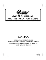 Audiovox AV-455 Owner's Manual