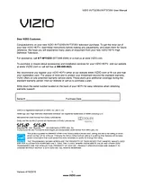 VIZIO XVT323SV Справочник Пользователя