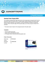 Conceptronic Desktop 600W 1100064 Benutzerhandbuch