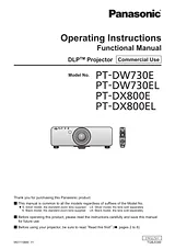 Panasonic PT-DW730E Manual De Usuario