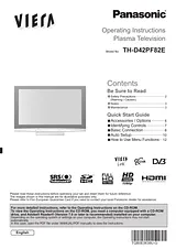 Panasonic THD42PF82E Guia De Utilização