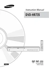 Samsung dvd-hr735 Manual De Instruções