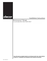 Dacor ER48D Installation Instruction