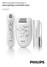 Philips Limited edition epilation set HP6540 HP6540/00 사용자 설명서