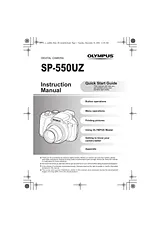 Olympus sp-550 uz Guía De Instalación Rápida