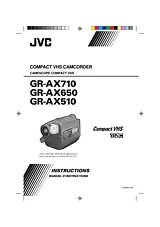 JVC GR-AX510 Справочник Пользователя
